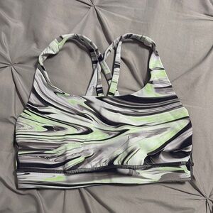 Marble Print Sports Bra